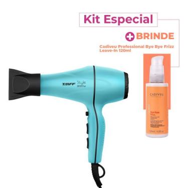 Imagem de Kit Taiff Style 2000W 220V Azul Tiffany Secador Cadiveu Bye Bye Frizz 