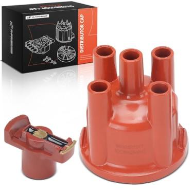 Imagem de A-Premium Tampa do distribuidor de ignição compatível com Volkswagen Jetta, Beetle, 411, 412, Cabriolet, Fastback, Quantum, Scirocco, Super Beetle e BMW 320i e Saab 9-5 e Ford Pinto e Fiat Strada