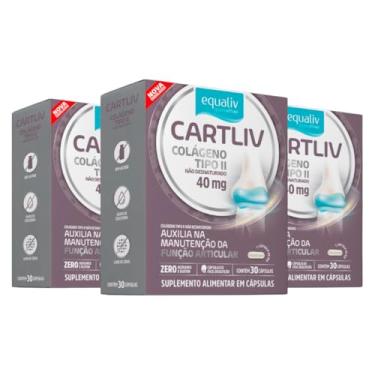 Imagem de Kit 3 Cartliv Colágeno Tipo 2 Equaliv 30 cápsulas
