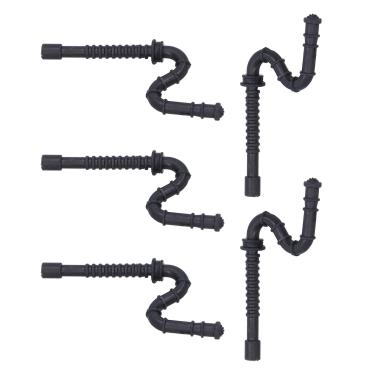 Imagem de Linha de combustível Tubo de combustível Peças de serra de alta qualidade Acessório de substituição de silicone durável para MS290 310 390 029 039 Chansaw Black 5pcs