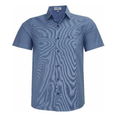 Imagem de Camisa Social Manga Curta Comfort Com Bolso Passa Fácil 1848 - Amil, J