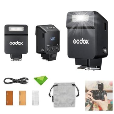 Imagem de GODOX IT22 F IT22-F TTL FLASH PARA FUJI FUJIFILM, 700 FLASH DE POWER FULL, Tempo de reciclagem de 1,5s, bateria de lítio embutida, Mini Flash Speedlight para câmeras Fuji com filtros de cores (preto)