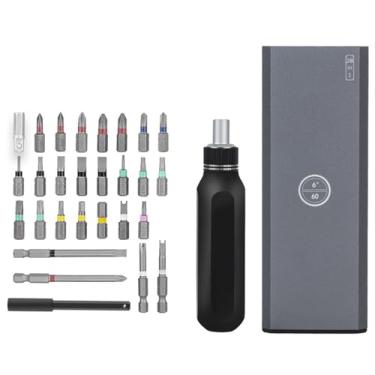 Imagem de Kit de Chave-Fenda de Ratchet com Caixa de Armazenamento Pop-Up e Bit Magnético, Conjunto de Chave-Fenda Manual, Kit de Ferramenta de Reparação Adequada para Móveis, Carros, Eletrodomésticos (28 em 1)