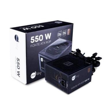 Imagem de Fonte Gamer Atx 550W 80 Plus Bronze Pfc Ativo - Dazz, Bivolt, Atx, Mar