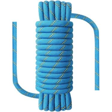 Imagem de NorthPada 3/8 Pol(10 Mm) X 164 Pés(50 Metros) Corda de Escalada Corda Marinha Corda de Âncora Corda de Barco Corda de Rapel Corda Flutuante Corda de Balanço de Árvore Corda de Vela Corda Estática Azul