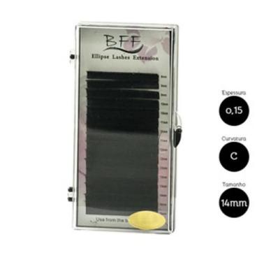 Imagem de Cílios para Alongamento BFF Ellipse 0.15 C 14mm - Fios Sintéticos Leve