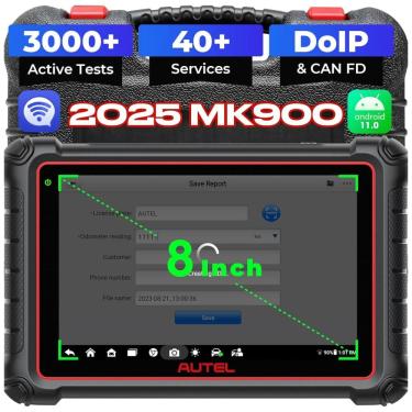 Imagem de Scanner de Motor Automotivo OBD2 Ferramenta de Varredura Avançada, AUTEL MaxiPRO MP808, Preto