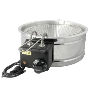Imagem de Fritadeira EléTrica Com óLeo 5 Litros | Tacho Redondo Inox Para Pastel, Batata Frita E Coxinha | - Ideal Para Pastelaria E Uso DoméStico(220v)