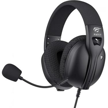 Imagem de Headset Gamer Fuxi-H5d, Microfone Destacável, P3 3.5mm, Adaptador Y PC, Drivers de 50mm, Preto