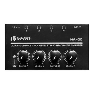 Imagem de Amplificador de Fone Vedo HA400 4 Canais