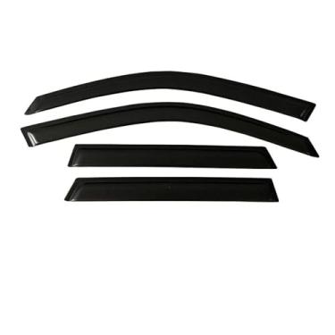 Imagem de GRJQRKHZ Defletor de janela lateral de carro para MERC&edes B & ENZ C-Class W204 Sedan 2008-2014 Viseira de porta Weathershied proteção contra vento sol chuva protetores de janela lateral defletores