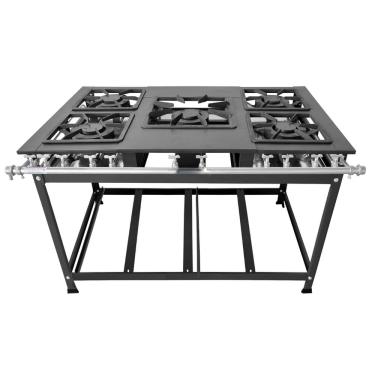 Imagem de Fogão Industrial 5 Bocas Duplas 30x40 P7 Leona