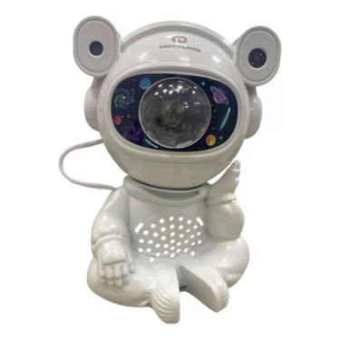 Imagem de Caixa De Som Brinquedo Mini Astronauta Projetor Galáxia