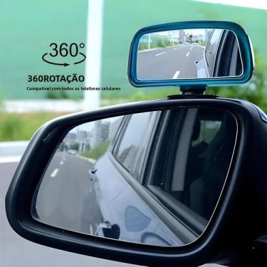 Imagem de Espelho Retrovisor Universal Para Carro, Ângulo Amplo, Ponto Cego Late