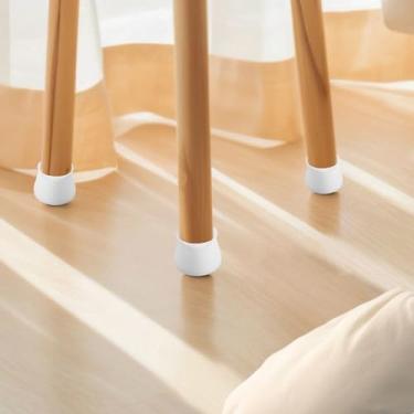 Imagem de 20 peças de almofadas de silicone para móveis de cadeira protetores de chão antiderrapante para móveis
