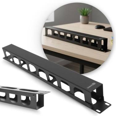 Imagem de Organizador De Cabos Horizontal Fechado Guia 1u P/ Racks 19 - IPEC