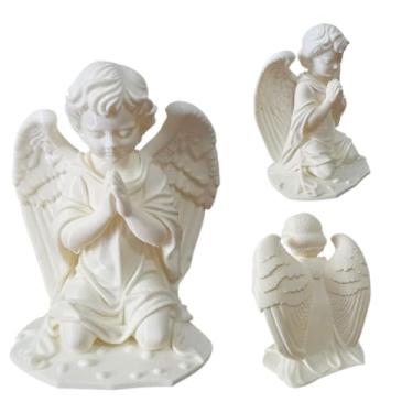 Imagem de Estátua Anjo 3D Decorativo em PLA Biodegradável, Escultura Católica Moderna Estilo Contemporâneo Para Decoração Religiosa
