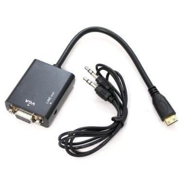Imagem de Conversor hdmi para vga com imagem e som rabicho - T. S Aguiar