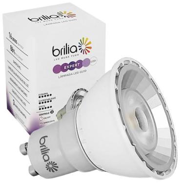 Imagem de Lâmpada Led Mr16W 7W 127V Gu10 Quente Dimerizável - BRILIA, 110V