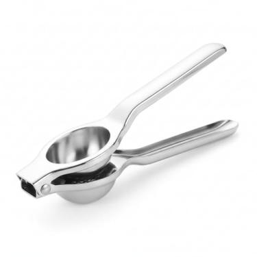 Imagem de Espremedor de Limão Manual Premium em Aço Inox Ergonômico Resistente Prático para Sucos Caipirinhas e Refrescos 20x6,6cm