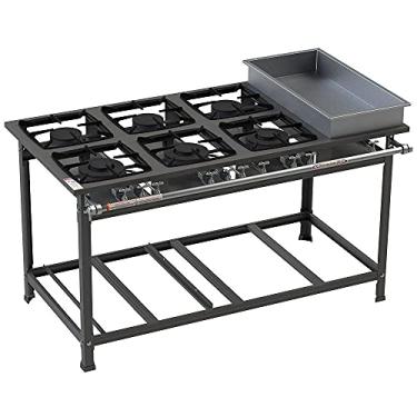 Imagem de Fogão Industrial Itajobi 6 Bocas Baixa Pressão com 3 Bocas Duplas com Banho Maria Ativo P7