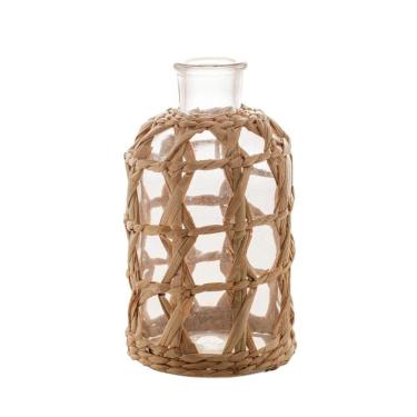 Imagem de Vaso Decorativo Trançado De Fibra Natural 20cm Wolff