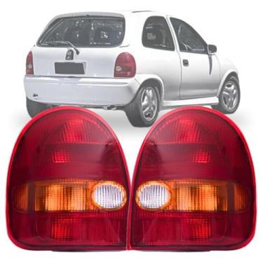 Imagem de Par Lanterna Traseira Corsa Wind 94 95 96 97 98 99 Tricolor