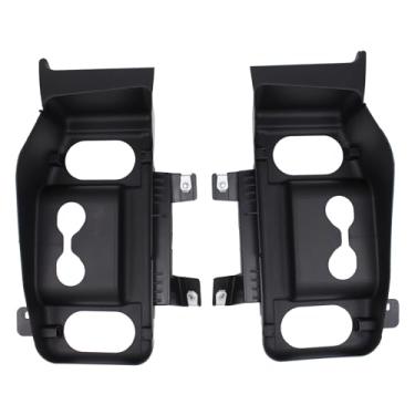 Imagem de DriveFix Par de dutos de admissão de ar do para-choque dianteiro para F-250 F-350 F-450 F-550 Super Duty 2017 2018 2019 lado esquerdo e direito do duto defletor de ar de suporte do radiador