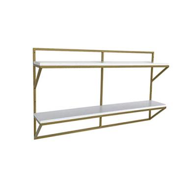 Imagem de Prateleiras flutuantes, prateleiras suspensas de 2 camadas, prateleira de parede de bar moderna para prateleira/prateleira de vinho/estante de livros/bricolage, moldura de luz pendurada retrô vintage