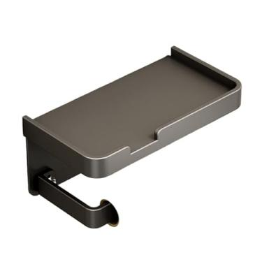 Imagem de Kit Banheiro Luxo 7 Peças em Bambu – Lixeira, Porta Escova, Dispenser e Acessórios para Lavabo(1 Suporte Papel Higiênico M1)