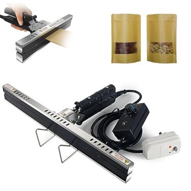 Imagem de Selador de crimpagem de sacos, 20 300 400 mm, selante de saco plástico, selador de impulso, máquina de embalagem de saco selador a vácuo, para saco Mylar, saco de alumínio, saco de celofane, saco de