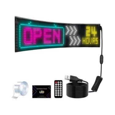 Imagem de Painel De LED RGB Para Carro Com Animação, Display Flexível, Controle 