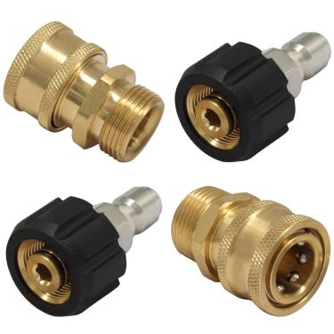 Imagem de LifCratms 4 peças M22 14 mm a 3/20.3 cm acessórios de conexão rápida, conjunto de adaptadores de lavadora de pressão