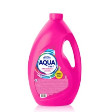 Imagem de Alvejante Sem Cloro Multiuso, Líquido, Rosa, Aqua fast - 3 Litros