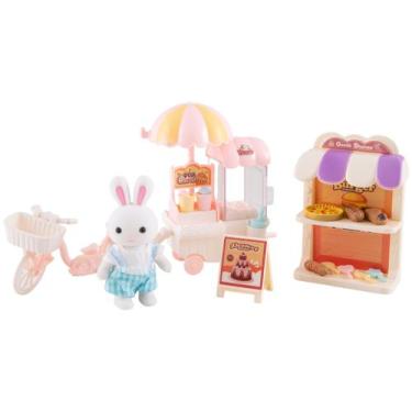 Imagem de Playset Família Coelho Carrinho de Sobremesa Lulie - 15 Peças