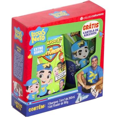 Imagem de Cia Da Natureza - Kit Luccas Neto Shampoo 3 Em 1 + Gel Fix Gts Adesivo