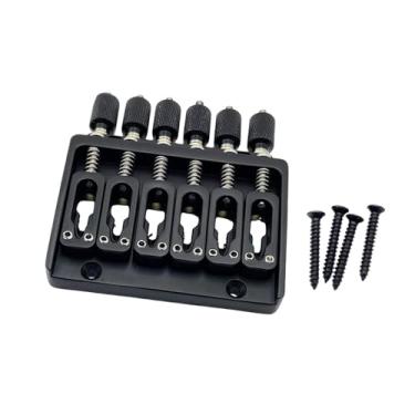 Imagem de Esquirla Peça de reposição para ponte de guitarra elétrica sem headstock, ferramentas de luthier, profissional, moderna, fácil de instalar, acessórios para, Preto