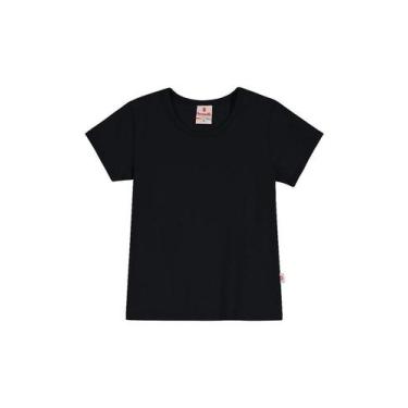 Imagem de Blusa infantil menina em cotton Brandili, 3, Preto