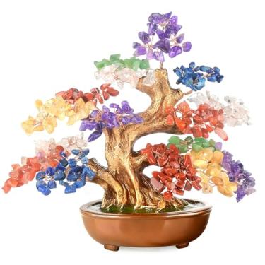 Imagem de Árvore de cristal fengshui Bonsai Money Tree (árvore de sete chacras com 360 contas grandes)