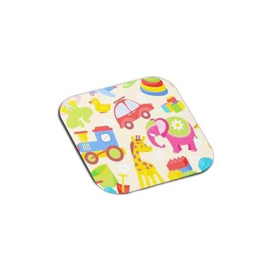 Imagem de Porta Copos Com Ilustração Personalizada Brinquedos Infantis Coloridos - Tamanho 9x9 cm