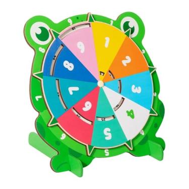 Imagem de Dynwave Tabuada de Multiplicação até 99 em Madeira com Prato Giratório - Ferramenta de Aprendizagem, Material Didático, Brinquedo Educativo de Matemática para