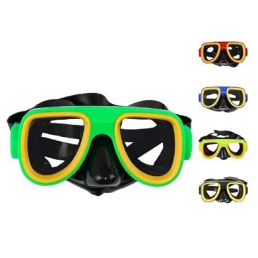 Imagem de Máscara de Mergulho Silicone Ajustável Colorida Óculos Natação Infantil Premium