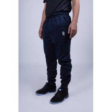 Imagem de Calça Jogger Overcome "Logo" Azul Marinho, M