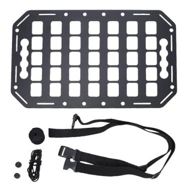 Imagem de SUNGOOYUE Painel Molle de Cama, de Trilhos Em L para Serviço Pesado de 15 X 9 Polegadas Organizador de Alumínio para Caminhonete e van Painel de Armazenamento de Veículos para