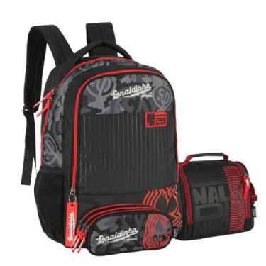 Imagem de Mochila Enaldinho Costas Lancheira Térmica Estojo Triplo - Luxcel