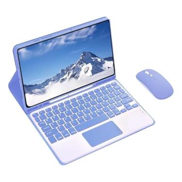 Imagem de Kit Capa para Samsung S6 Lite 10.4 Polegadas: Capa para Tablet + Teclado Removível + Mouse