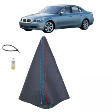 Imagem de Forro Coifa Alavanca Câmbio Automático Compatível Com Serie 5 528ia 1995 Á 2004 (COURO LEGITIMO)