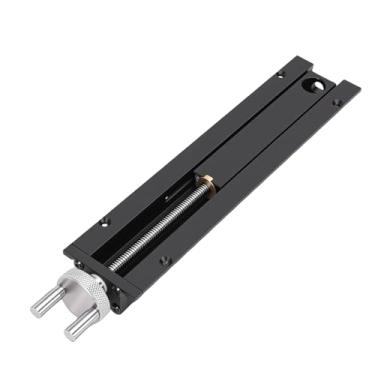 Imagem de OPPWONG Torno Traseiro de Bancada para Carpintaria, Curso de 0-110 Mm Furo de Mesa de 20 Mm Processo de Anodização Em Aço Inoxidável Torno para Carpintaria de Mudança Rápida Com Roda de