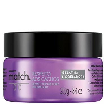Imagem de Linha Match (Respeito aos Cachos) Boticario - Gelatina Modeladora 250 Gr - (Boticario Match (Curl Respect) Collection - Styling Gelatin Net 8.8 Oz)