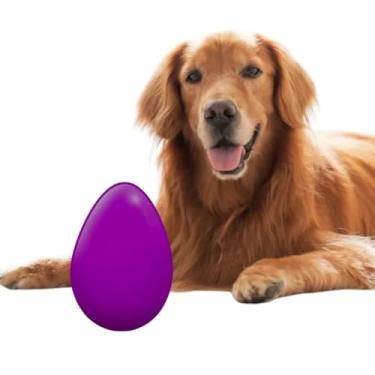 Imagem de Ovo Maluco Brinquedo Interativo Anti Estresse para Cães de Médio e Grande Porte – Estímulo Físico e Mental, Reduz o Tédio(Lilás,M)
